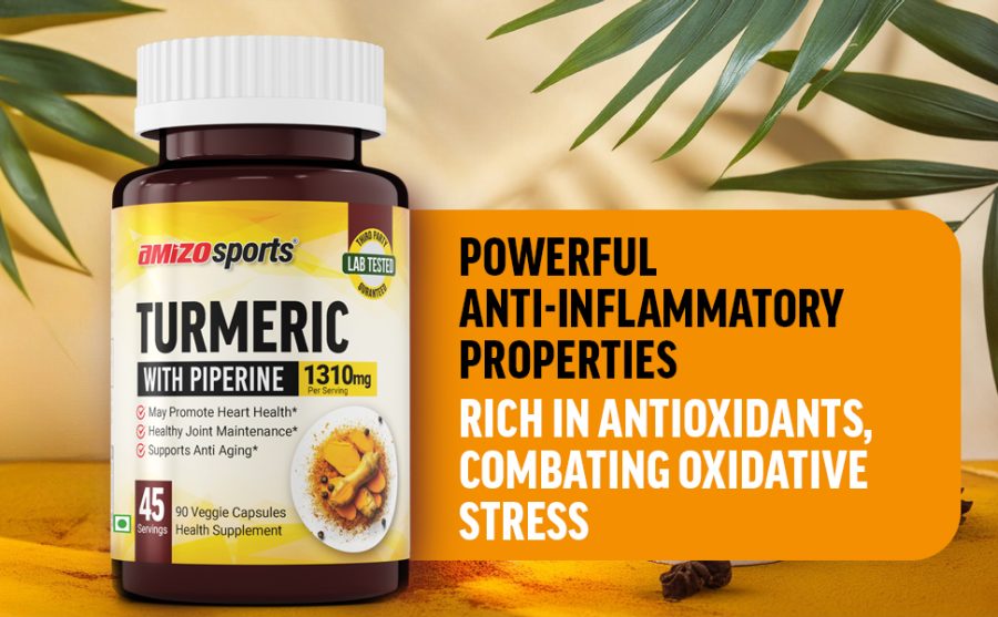 Amizosports Turmeric with Black Pepper Extract (1310mg)