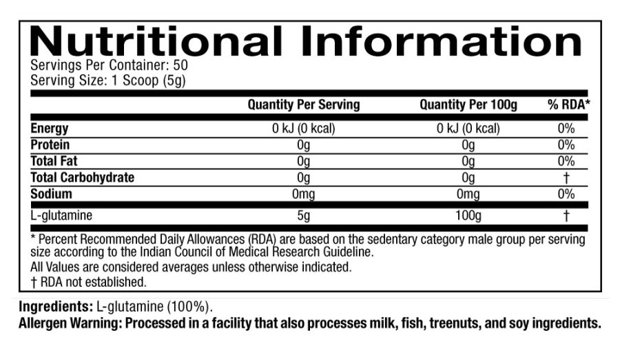 MUSCLETECH™ PLATINUM 100% GLUTAMINE