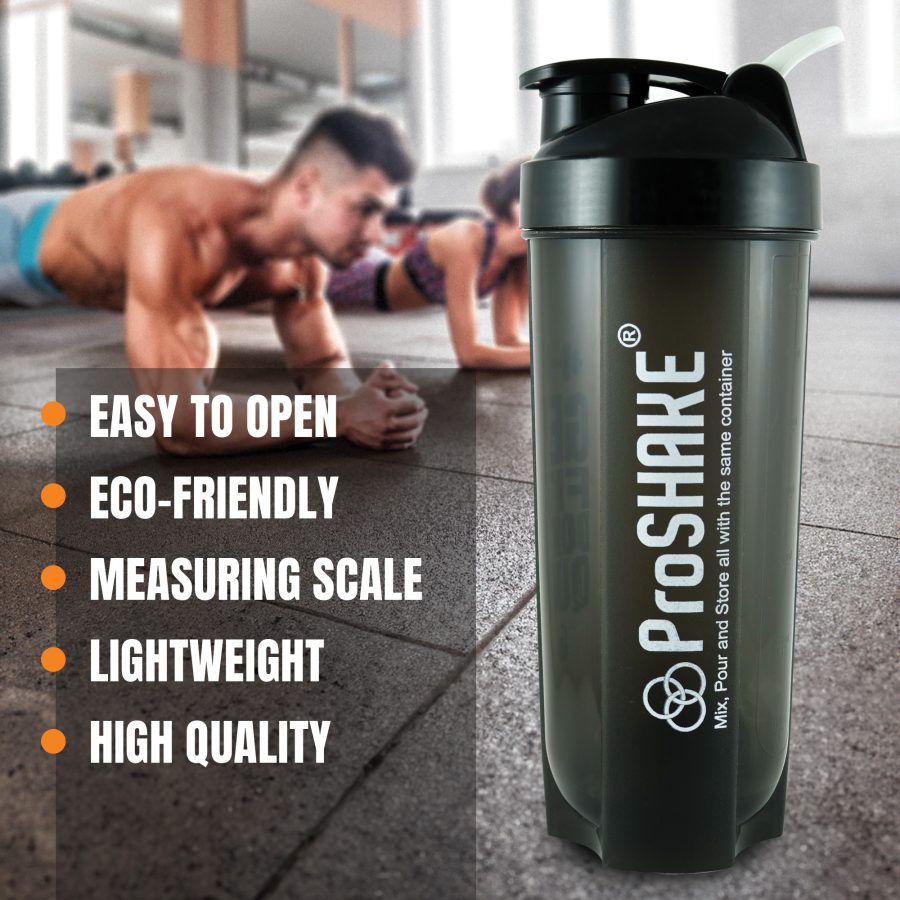 PROSHAKE Shakers For Protein Shake 700 Ml With Carry Handel