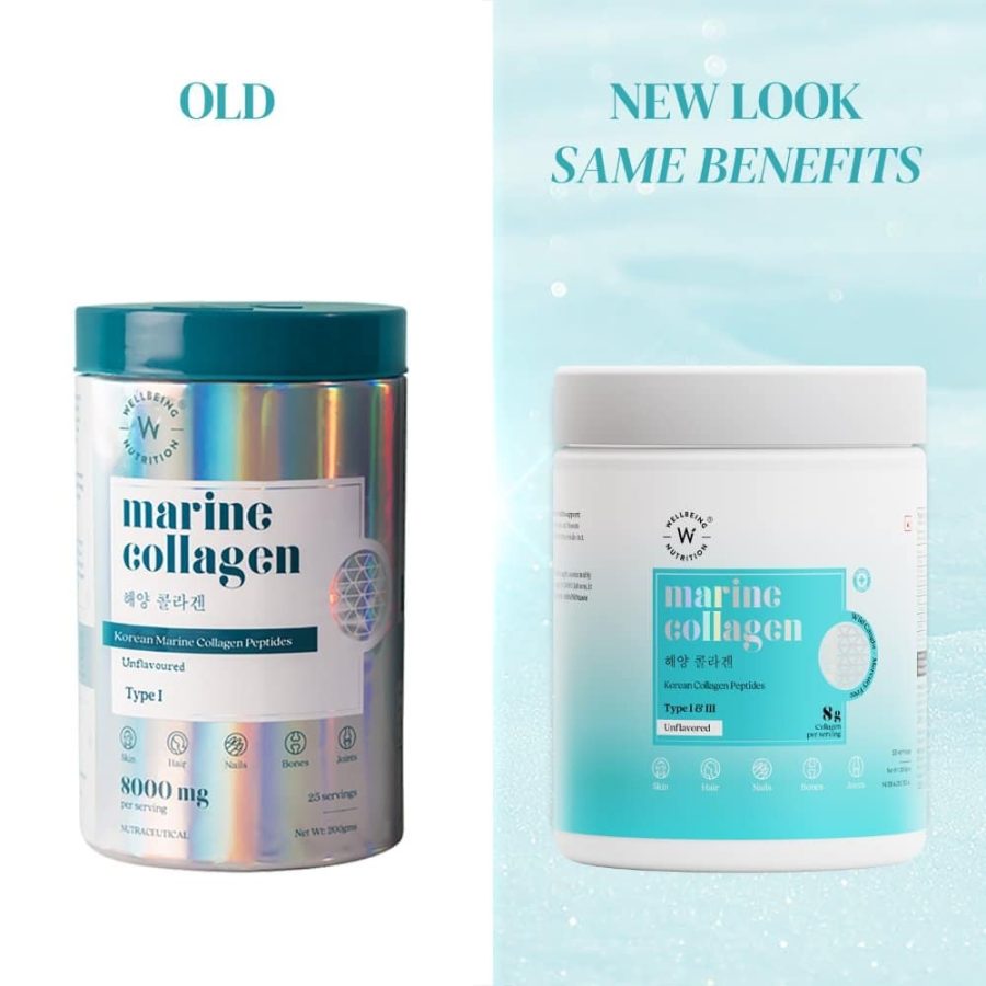 Wellbeing Nutrition Pure Korean Marine Collagen Supplements for Women & Men