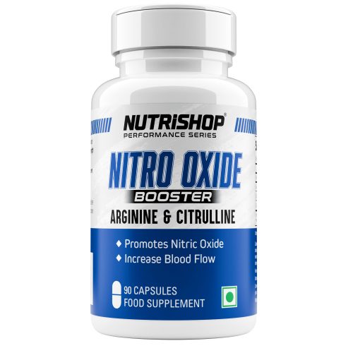 Nutrishop Nitric Oxide Booster Pre Workout, Muscle Builder - L Arginine, L Citrulline 1500mg Formula, Tribulus Extract & Panax Ginseng, Nitric Oxide Supplement for Vascularity & Supporting Muscle Growth