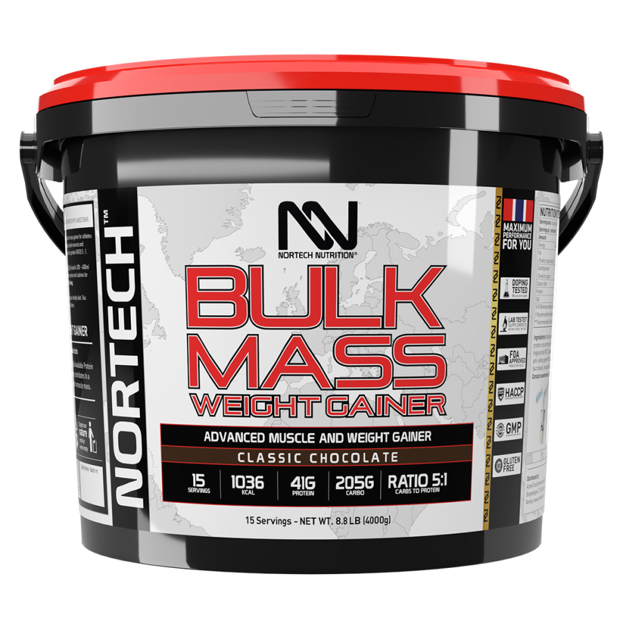 Nortech Nutrition Bulk Mass weight gainer 8.8 LB (4000g)