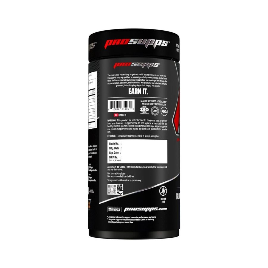 Prosupps L-arginine 1000mg, Nitric Oxide Booster [120 Tablets]