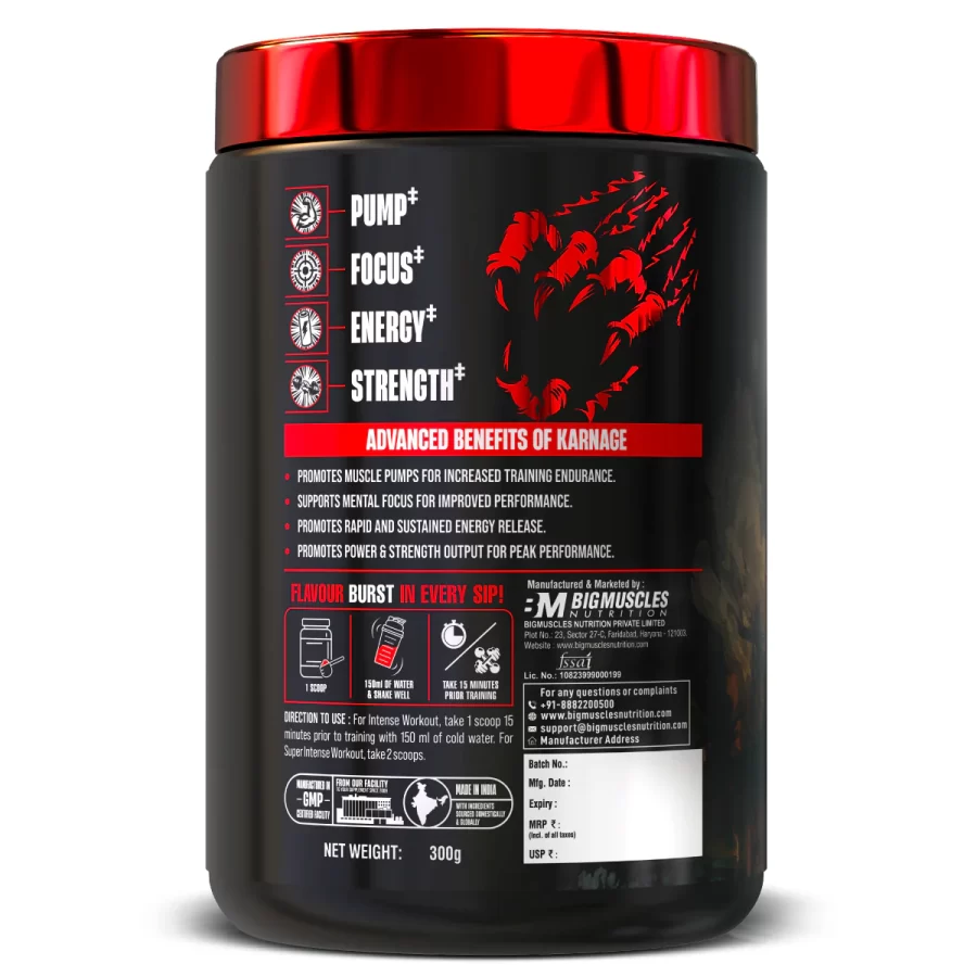 BigMuscles Karnage Pre Workout